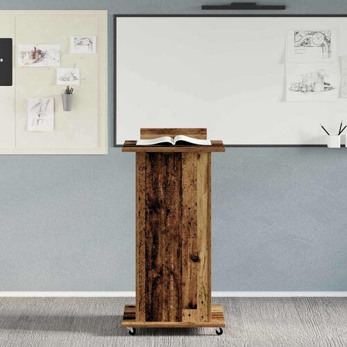  Podij s ladicama Staro drvo 55 x 55 x 107 cm Konstruirano drvo Slike