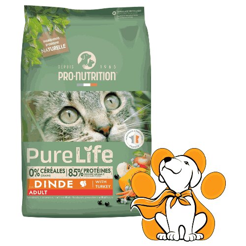 Pro Nutrition Pure Life &Agrave; La Dinde Turkey 2kg, Granule Za Mačke Na Bazi Ćuretine Cene