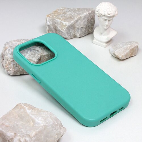  Torbica beautiful shine leather iphone 14 pro 6.1 mint Slike