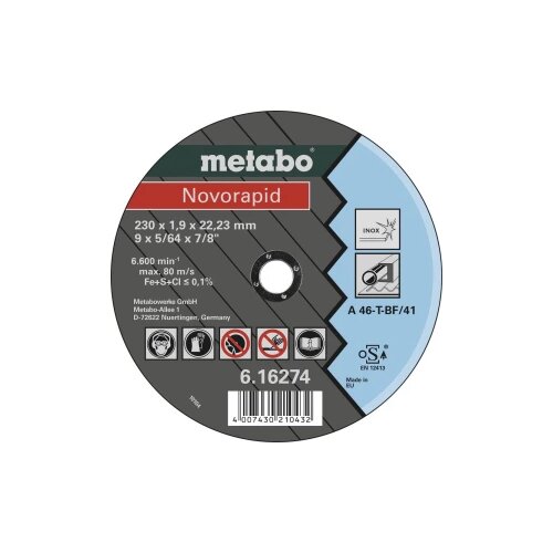 Metabo Novorapid 230x1,9x22,23 Inox Slike