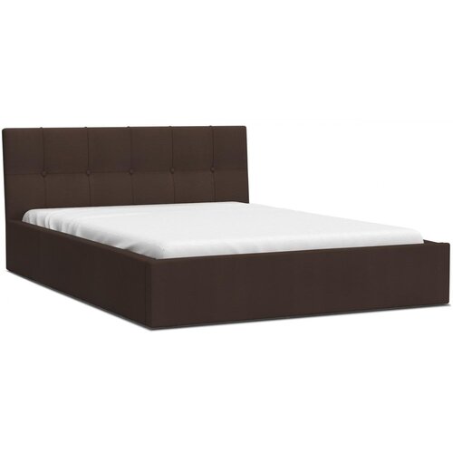 Molarem Home Tapecirani krevet RINO 140*200 smeđa tkanina Slike