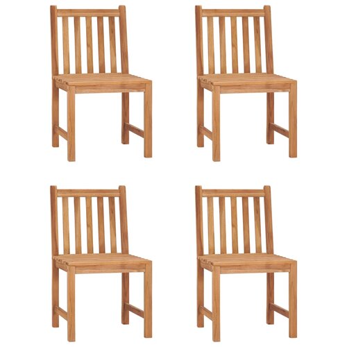  Vrtni blagovaonski set od 5 dijelova 120 x 70 cm masivno tikovino drvo Slike