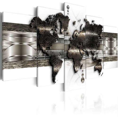  Slika - Metal World Map II 200x100 Slike