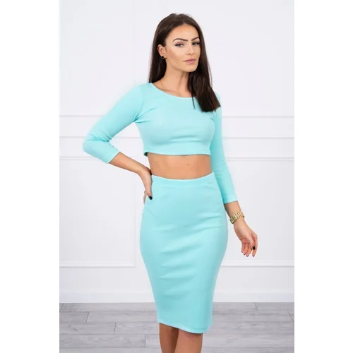 Kesi Set of blouses with mint skirt