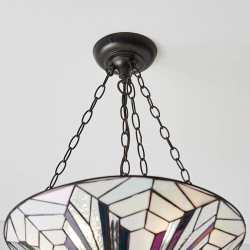  Endon 63936 - Luster na lancu Tiffany ASTORIA 3xE27/60W/230V &amp;Oslash; 48 cm Slike