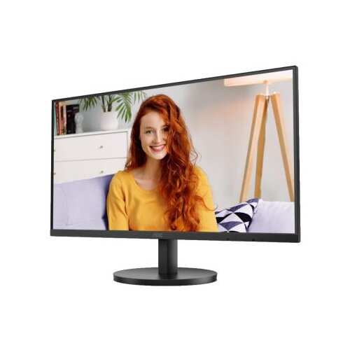 AOC Monitor U27B3M 4K 27” VA, 16:9, 3840x2160, 60Hz, 4ms, 300 cd/m2, 3500:1, 2x 2W, Audio, HDMI, DP, Tilt, 3-sided frameless, Black-Red, VESA 3y - U27B3M Cene