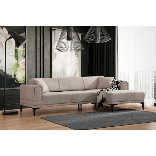 Atelier Del Sofa horizon right - light brown light brown corner sofa-bed Slike