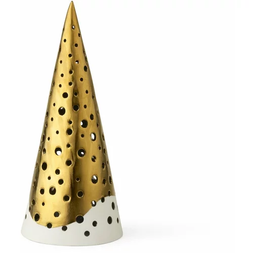 Kähler Design porculanski svijećnjak u zlatnoj boji Nobili, visina 19 cm