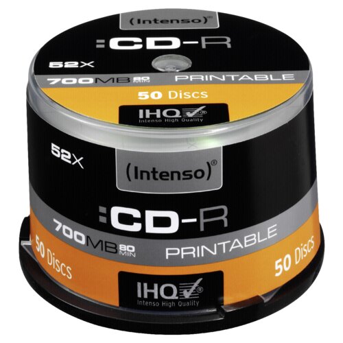 Intenso 1x50 CD-R 80 / 700MB 52x Speed, printable, scr. res. Cijene