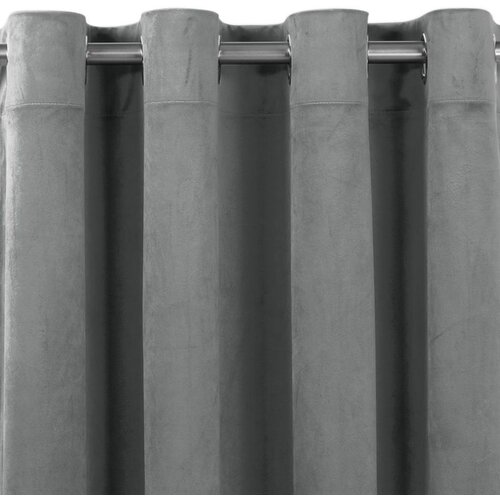  Curtain VILA color graphite style classic silver silver metal eyelets velvet 530x245 HOMEDE Cene