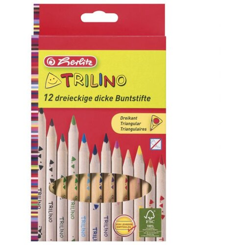  BOJE DRVENE 12BOJA TRILINO JUMBO HERLITZ 10412062 (30000630) BLISTER Cene