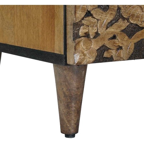  ormar s pohranom Smeđa 70 x 33,5 x 46 cm Čvrsto drvo manga Slike