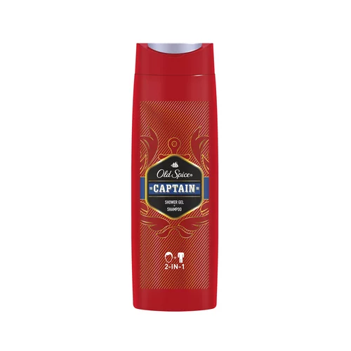 Old Spice Gel za tuširanje + šampon Captain 400 ml