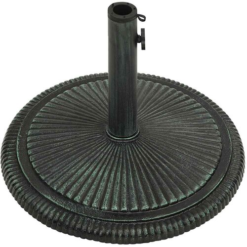 Stalak za suncobran zeleni 45 x 45 x 30 cm od lijevanog željeza Slike