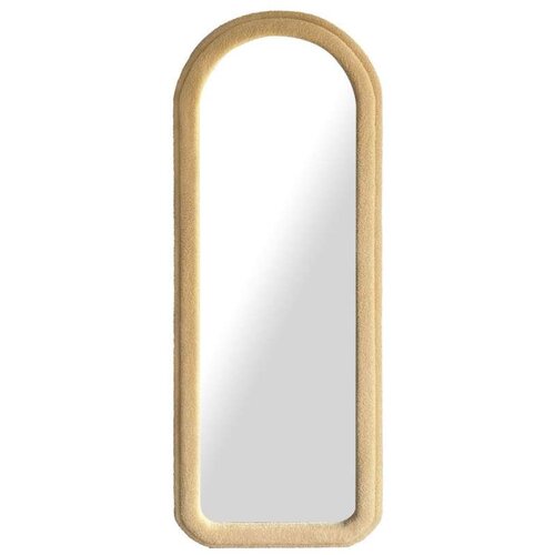  Zidno ogledalo Home ESPRIT Smeđa Baršun Scandi 60 x 4 x 160 cm Cijene