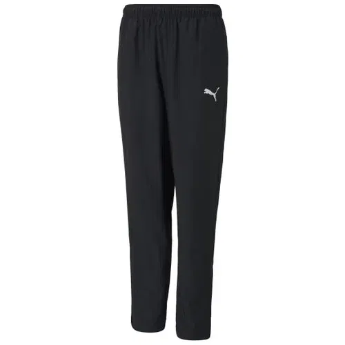 Puma TEAMRISE SIDELINE PANTS JR Dječačka nogometna trenirka, crna, veličina