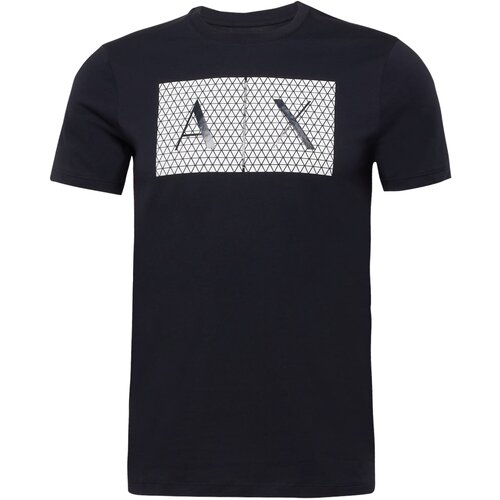 Armani Exchange Majica tamno plava / bijela Cijene