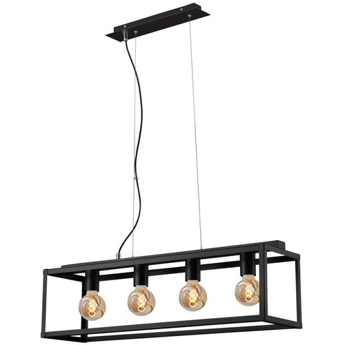 BRILONER Luster na sajli BLACK STEEL 4xE27/40W/230V Cene
