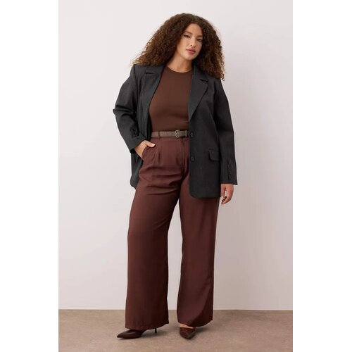 Trendyol Ženske pantalone Tbbss25Ar00021, Braon Cene