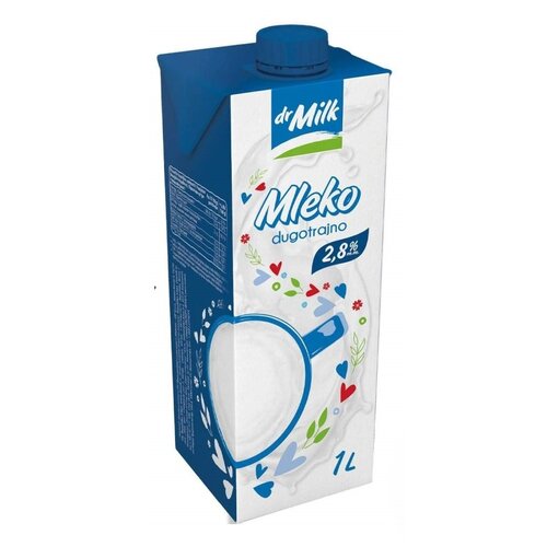 Dr Milk Dugotrajno mleko DR.MILK 2,8%mm 1l Slike