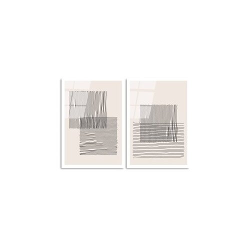 Wallxpert dekorativna slika od kaljenog stakla (2 komada) uv 936 45 x 65 Slike