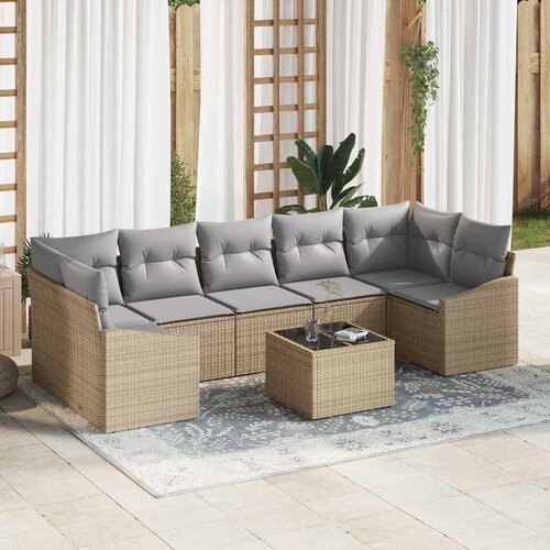  Set sofe Bež i svijetlo siva 55 x 55 x 37 cm poliratan Cene