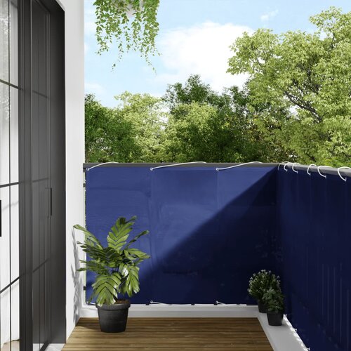  The Living Store Balkonsko platno modro 120x1000 cm 100 % poliestrski oxford - Balkonsko Platno, (21498473) Cene