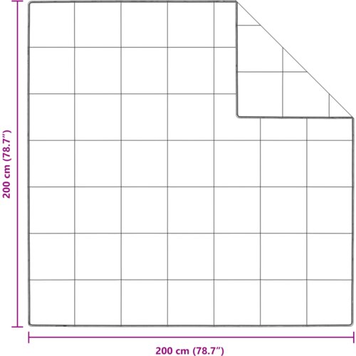 vidaXL Poplun Ostalo 3 pcs Bijela 200 x 200 cm Paperje Cijene