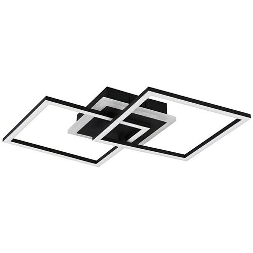 Trio Leuchten LED stropna svjetiljka (25 W, D x &amp;Scaron; x V: 57 x 35 x 7 cm, Crne boje, Topla bijela) Slike