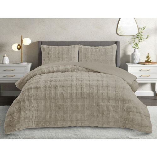  rabbit - light beige light beige single quilt & pillow set Cene