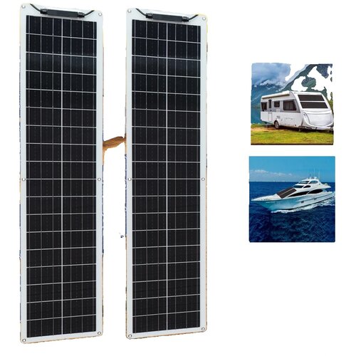 xinpuguang Fleksibilni solarni panel, 50W / 100W možnost, visoka učinkovitost monokristalni, vodoodporna zasnova, 100w 2pcs 50w, (5000202016) Cene