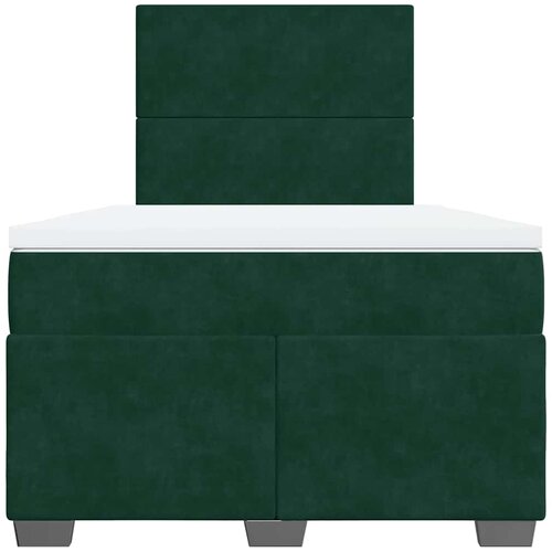 Box spring krevet s madracem tamnozeleni 120x200 cm bar&amp;scaron;unasti Slike