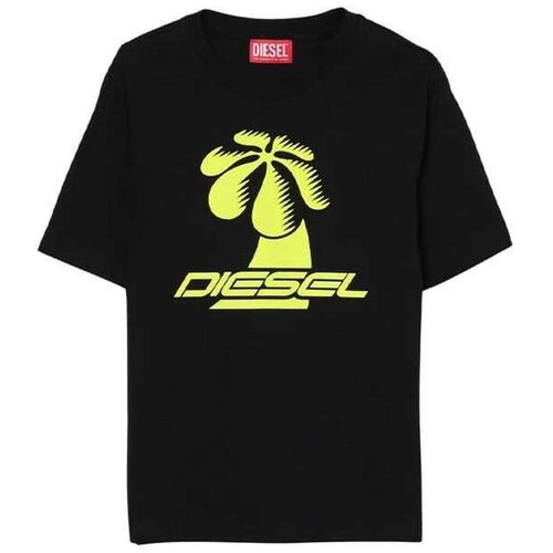 Diesel majica za dečake crna majica za dečake Slike