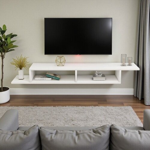 TV Kabinet za Montažu na Zid Arte Beli Cene