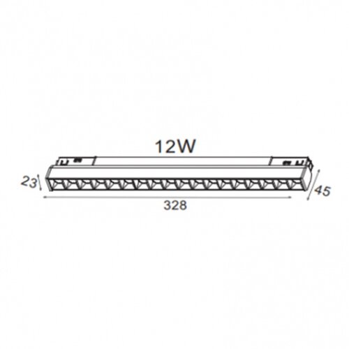 Magnetic SVETILJKA LED02-12W 3000K 30&deg; 48V DC CRNA NEW Cene
