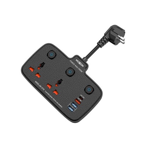 Moxom Produzni adapter mx-st10 home&amp;amp;travel crni ( R2148 ) Slike