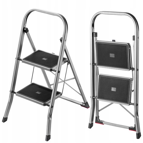 KADAX aluminijasta lestev, 2 stopnici, 150 kg, zložljiva, (5000346213) Cene