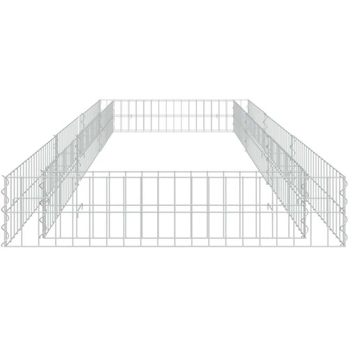 vidaXL Gabionska povi&scaron;ena gredica od pocinčanog čelika 300x100x20 cm Cijene