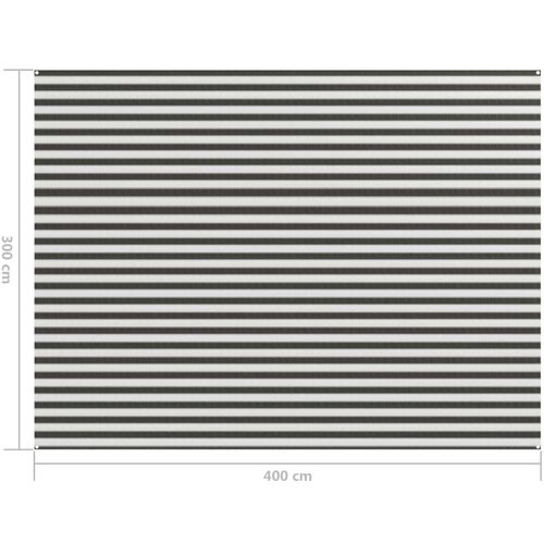 Tepih za šator 300 x 400 cm antracit-bijeli Cene