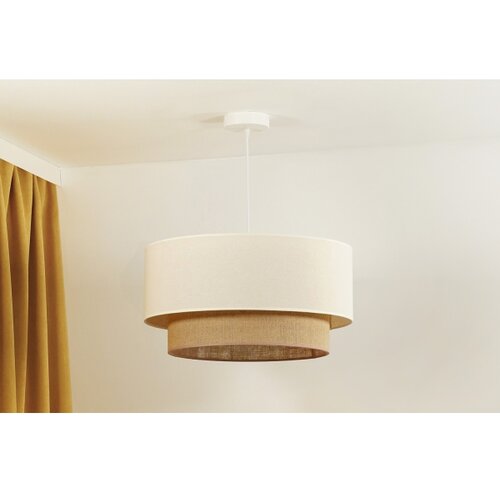  Duolla - BOHO luster na sajli 1xE27/40W/230V, prečnik 45 cm, krem/braon Slike