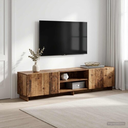  TV stalak 180 x 34,5 x 40 cm Staro drvo Konstruirano drvo Cijene