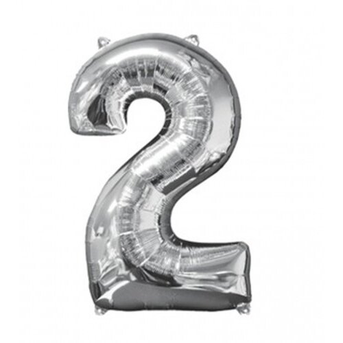 Amscan Balon srebrni br.2 43x66cm 3195601 Cijene