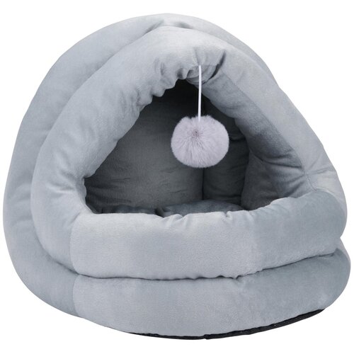  PET COMFORT Krevet za mačke sa visećom lopticom Sivi 42 &amp;times; 40 &amp;times; 38 cm Slike