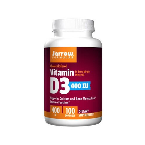Jarrow vitamin D3 400 iu 100 kapsula Slike