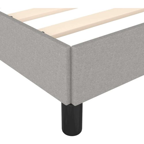 VidaXL okvir za krevet svjetlosivi 140 x 190 cm od tkanine Slike