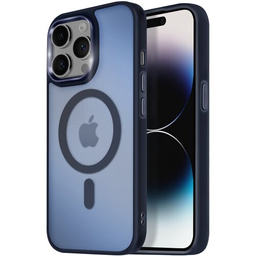 AVIZAR Ohišje MagSafe za iPhone 14 Pro Max Back Mat Frosted Obris, Modra noč, (5000014588) Cene