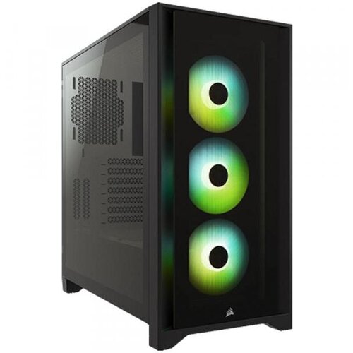 Corsair Kucište iCUE 4000X Mid-Tower/ATX/kaljeno staklo/bez napajanja/RGB/crna Cene