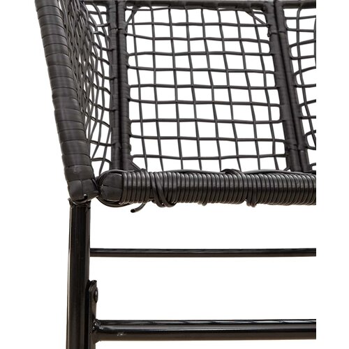  Vrtni blagovaonski set od 5 dijelova, crni, poliratan, staklo Crna 160 x 80 x 74 cm Slike