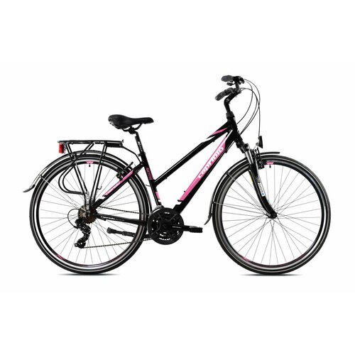 Capriolo roadster tour ženski bicikl, 17", crno-roze Cene