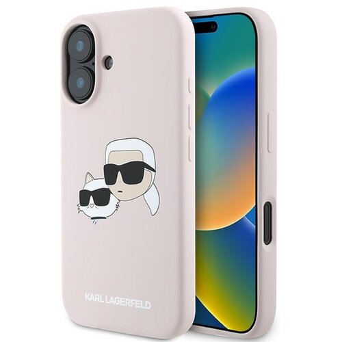 Karl Lagerfeld SILIKONSKI OVITEK HARDCASE ZA IPHONE 16 PLUS 6.7 ROZA ZA MAGSAFE, (21971709) Cene